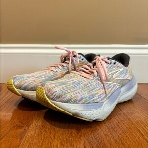 Brooks Glycerin 21 Shoes Womens 8.5 Thistledown Ebony Corsage Support Running